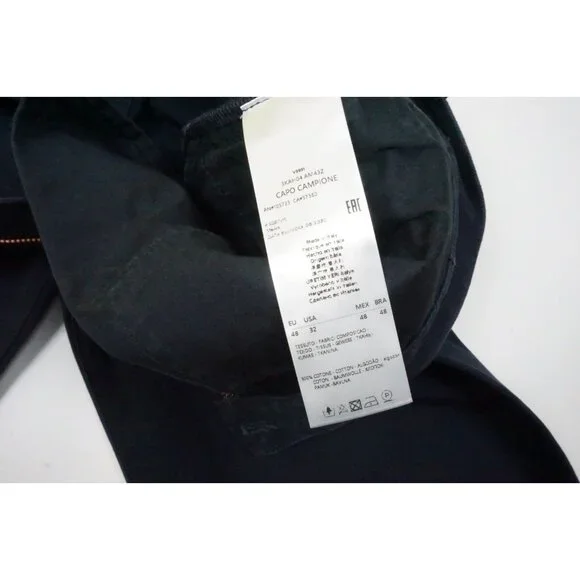 Giorgio Armani Dark Blue 5 Pocket Mens Chino Cotton Sz 32 BRAND NEW